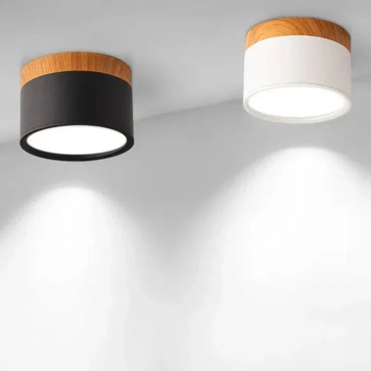 Rounded edges soften overhead spaces