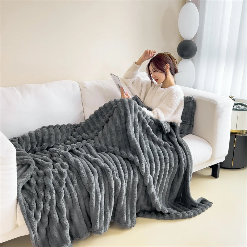 Plush fleece for cold evening hours