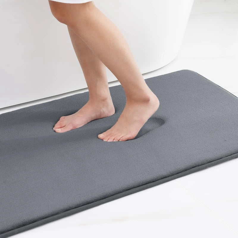Non-slip base keeps the mat secure