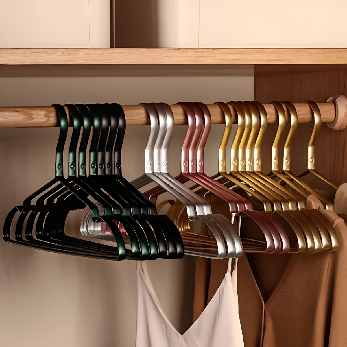 Clothes stay exactly where you place them