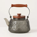 Anders | Glass Teapot with Infuser and Wooden Handle for Kitchen