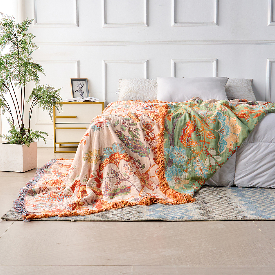 Leonie | Boho Floral Sofa Cover for Living Room Comfort