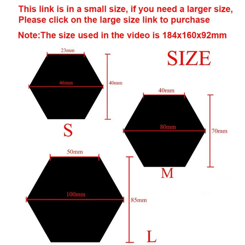 Freja | Hexagon Mirror Wall Stickers for Living Room or Hallway