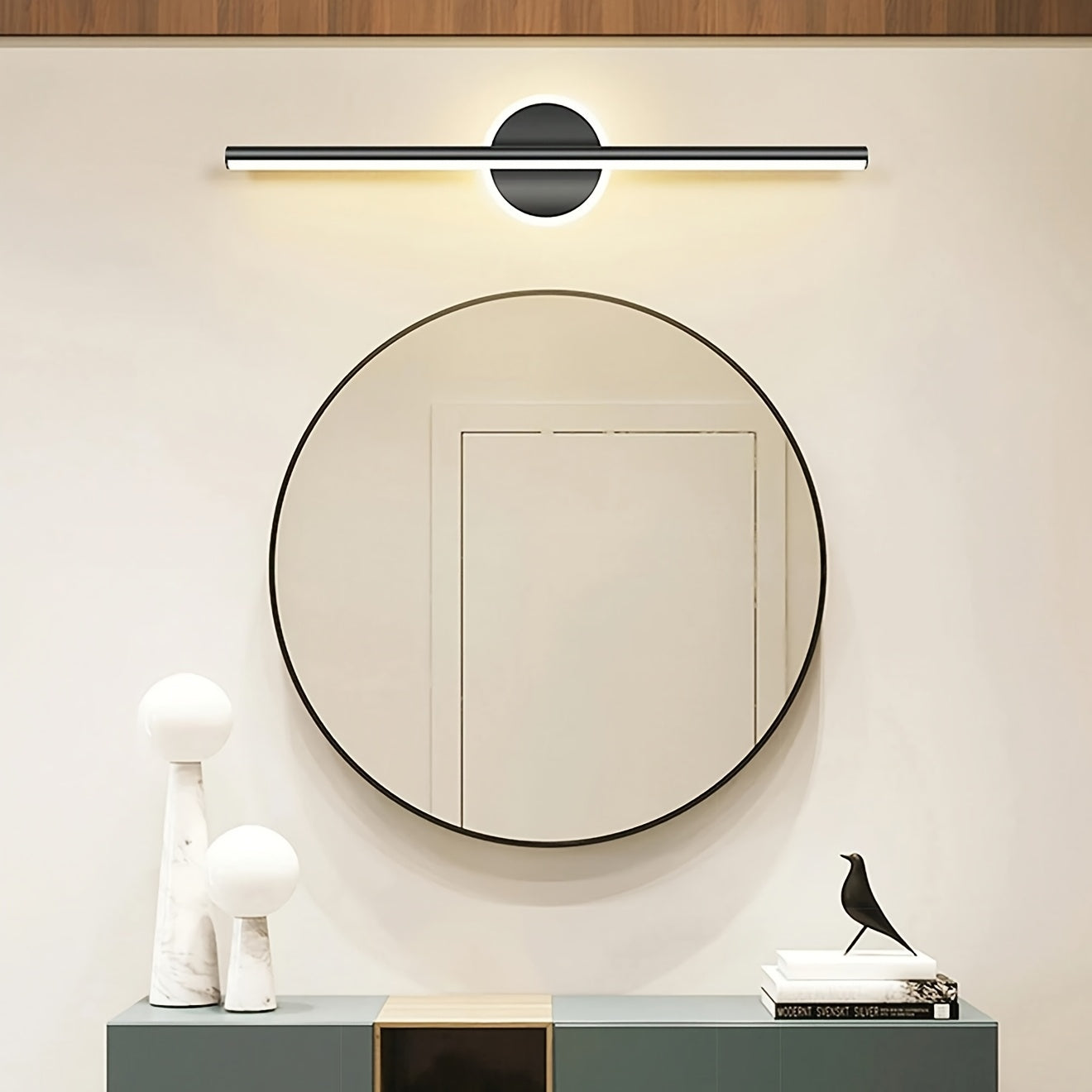 Laurent | LED Wall Lamp with Mirror for Bedroom or Hallway
