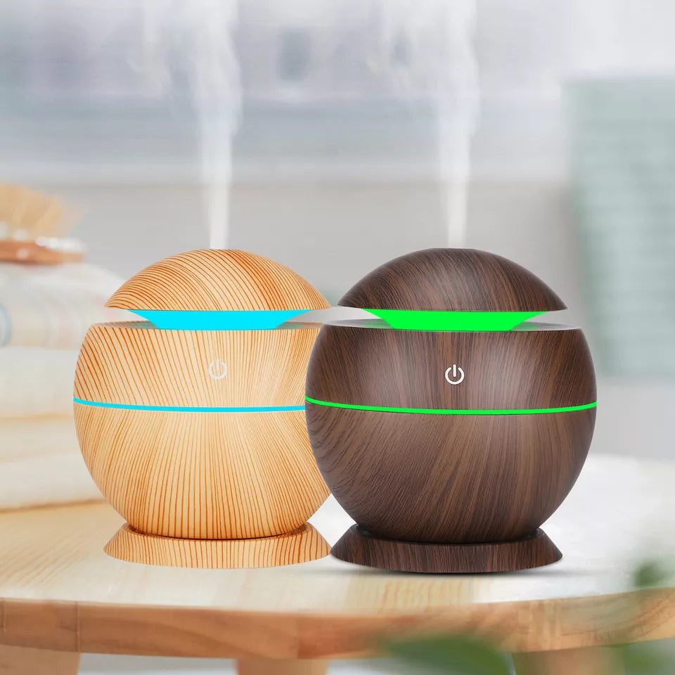 Alva | Wooden Humidifier with LED Light for Bedroom