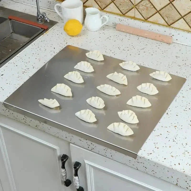 Mathilde | Stainless Steel Chopping Board with Non-Slip Base for Kitchen