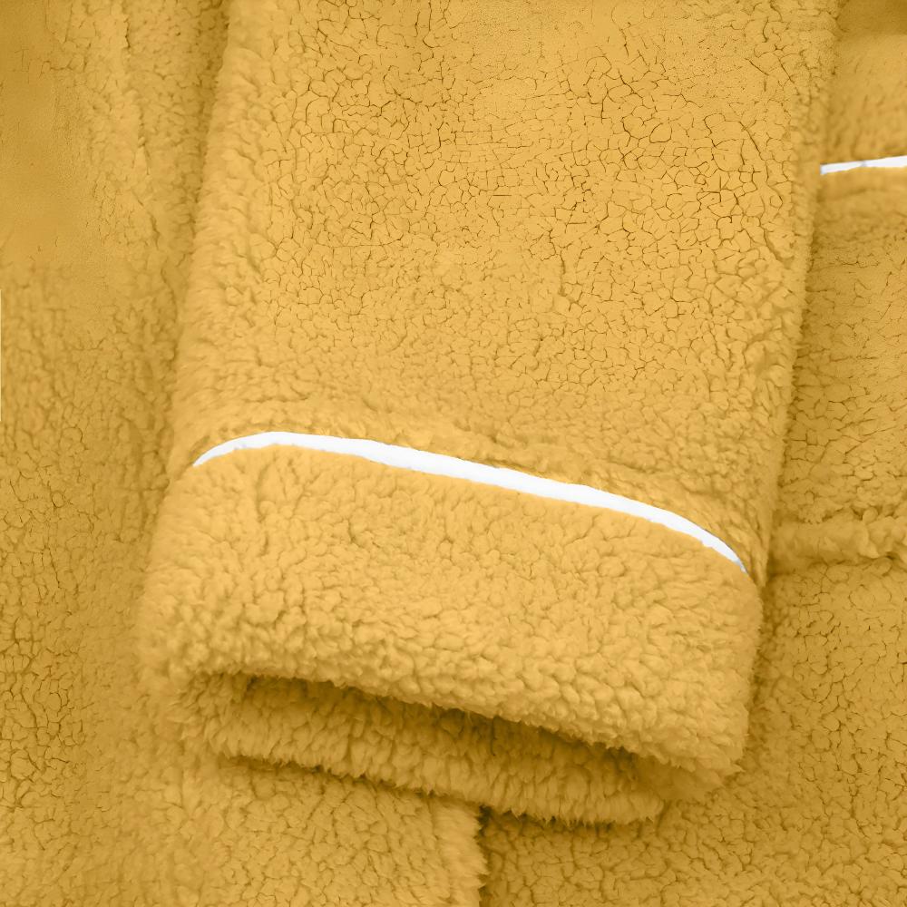 Wilhelmina | Flannel Bathrobe with Shawl Collar for Relaxation