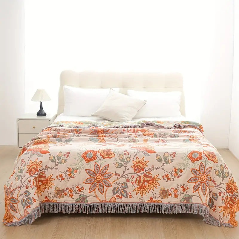 Leonie | Boho Floral Sofa Cover for Living Room Comfort
