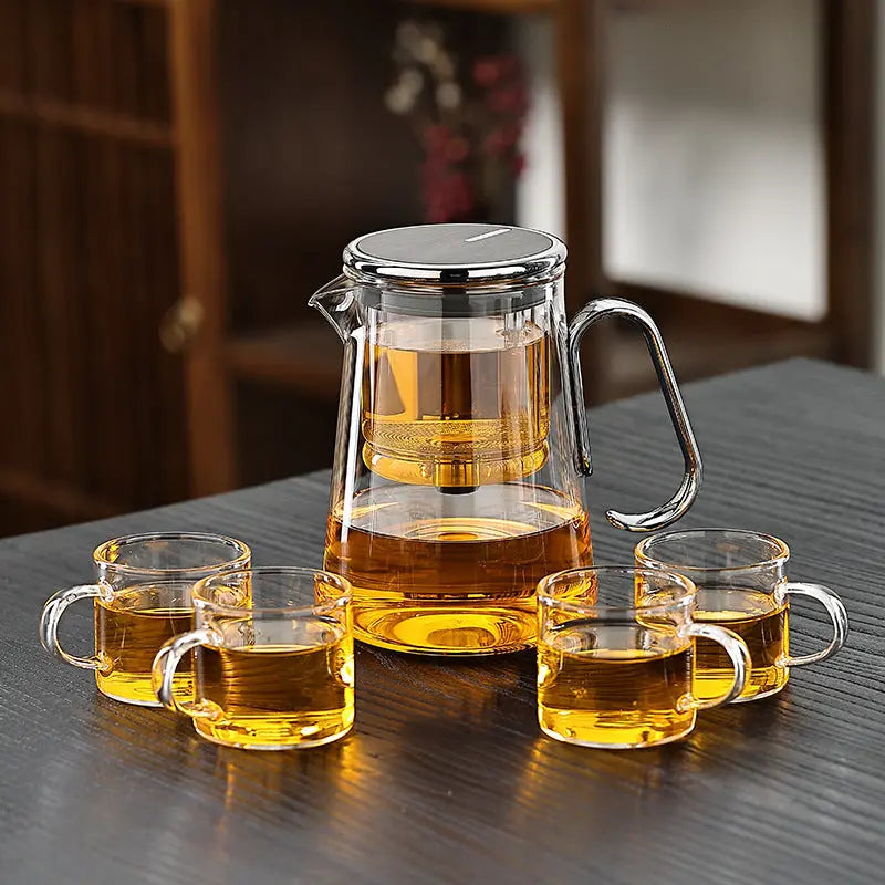 Corentin | Glass Teapot Set with Magnetic Infuser for Kitchen