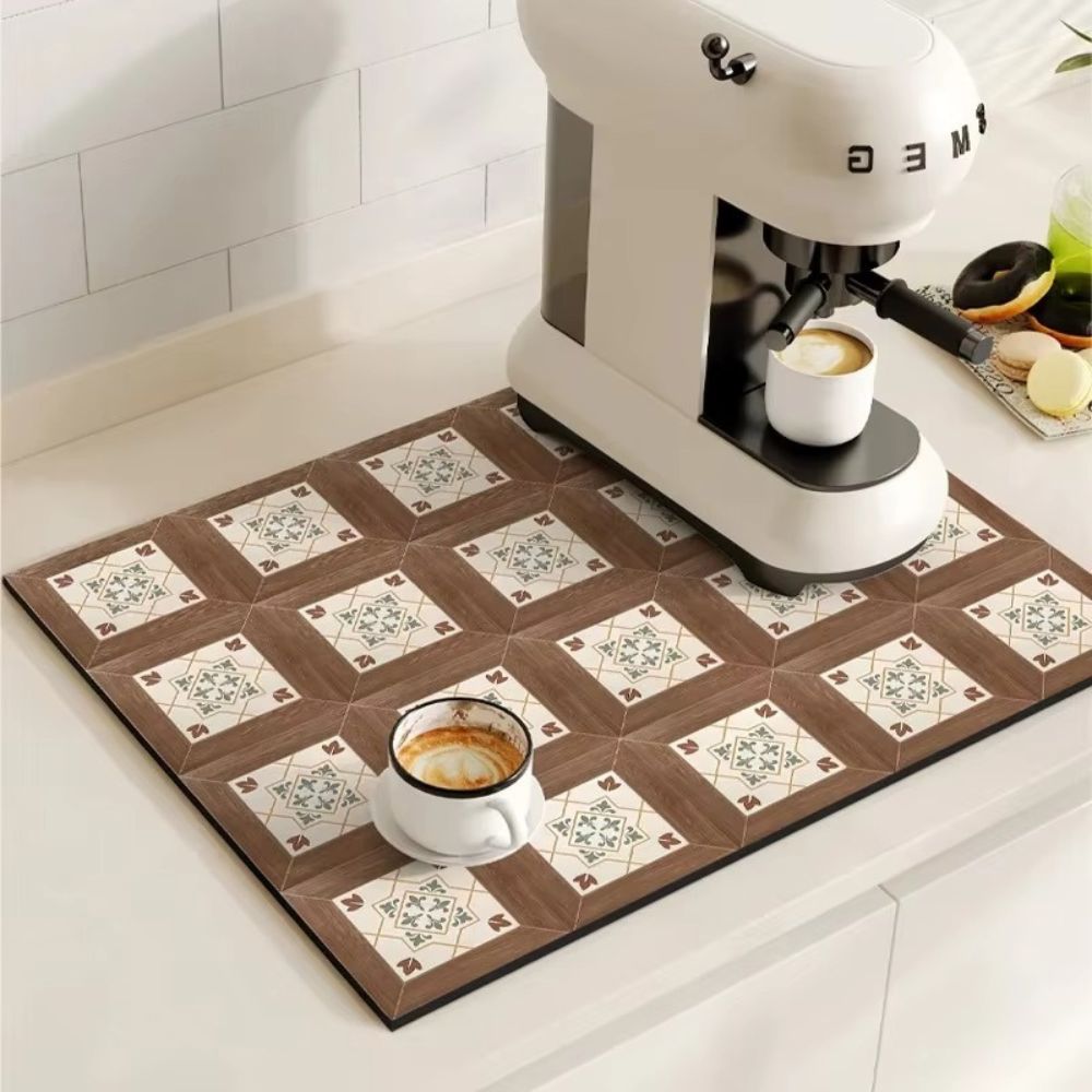 Nicolas | Absorbent Drying Mat for Kitchen Counter and Coffee Bar