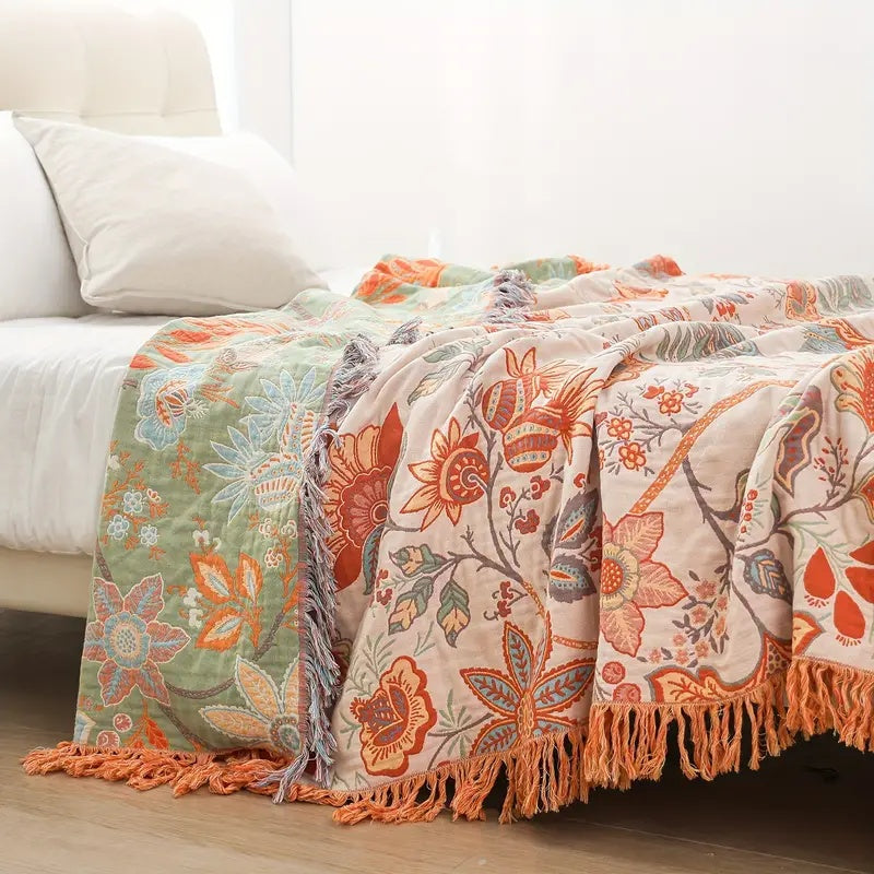 Leonie | Boho Floral Sofa Cover for Living Room Comfort