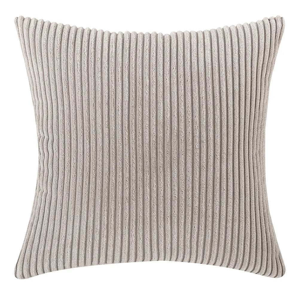 Léandre | Corduroy Striped Pillow Cover for Bedroom or Lounge