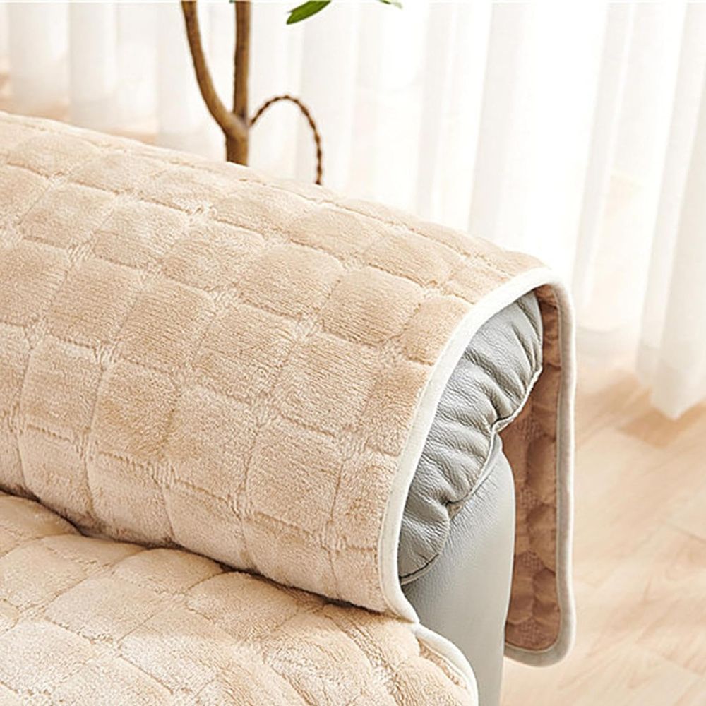 Elias | Recliner Cover in Grid Weave for Living Room