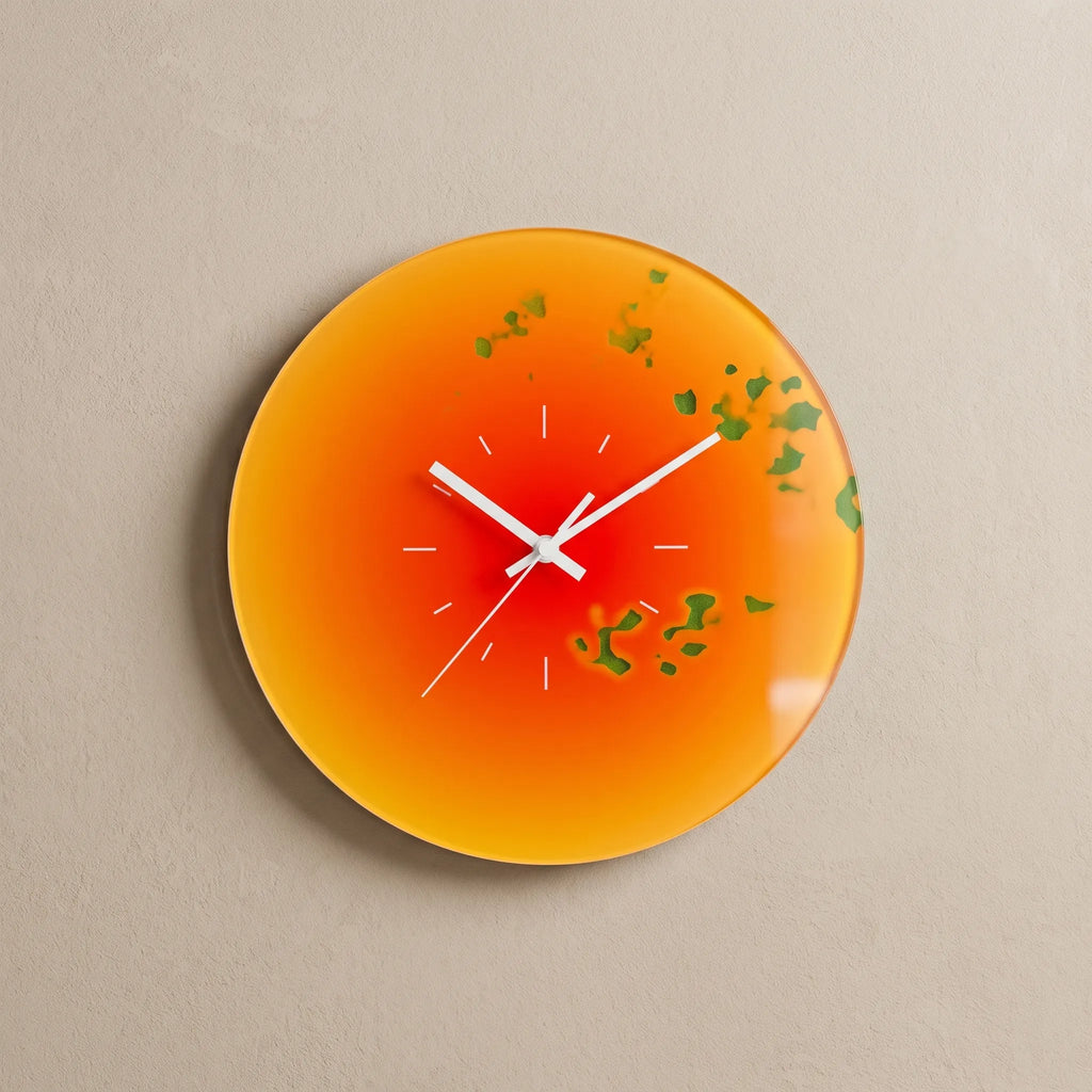 Estelle | Glass Clock with Silent Mechanism for Modern Homes