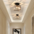 Adrien | Flush Mount Ceiling Light with Crystal Shade for Hallway