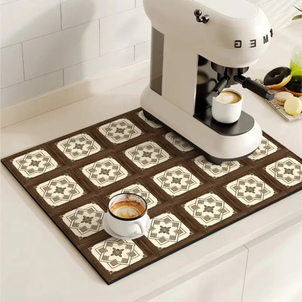 Nicolas | Absorbent Drying Mat for Kitchen Counter and Coffee Bar