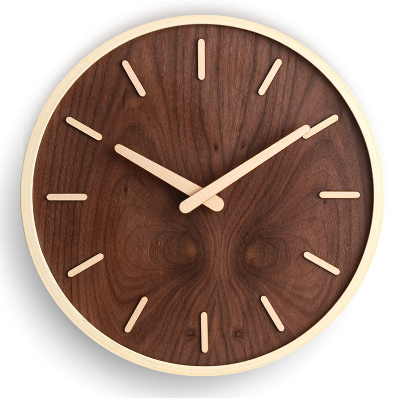 Marlowe | Wooden Wall Clock for Modern Living Spaces
