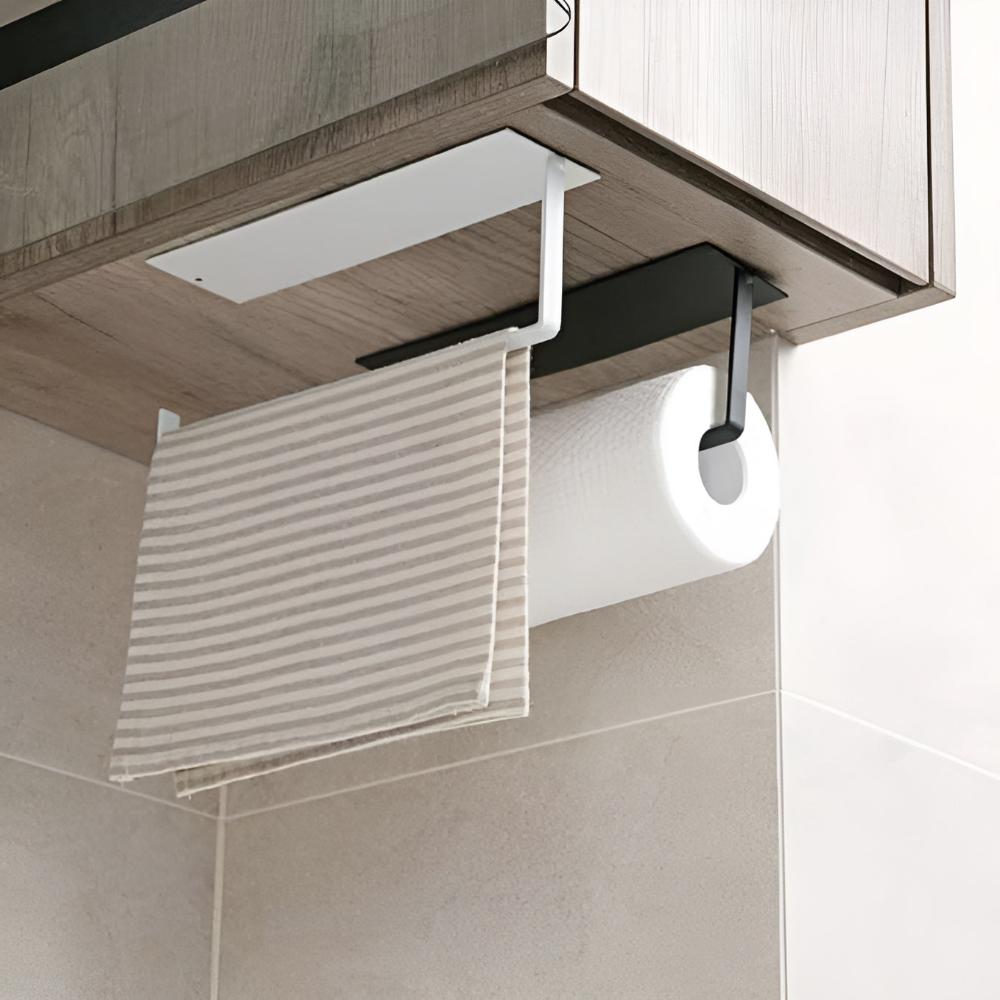Beatrix | Wall-Mounted Paper Towel Holder in Matte Black or White for Kitchen