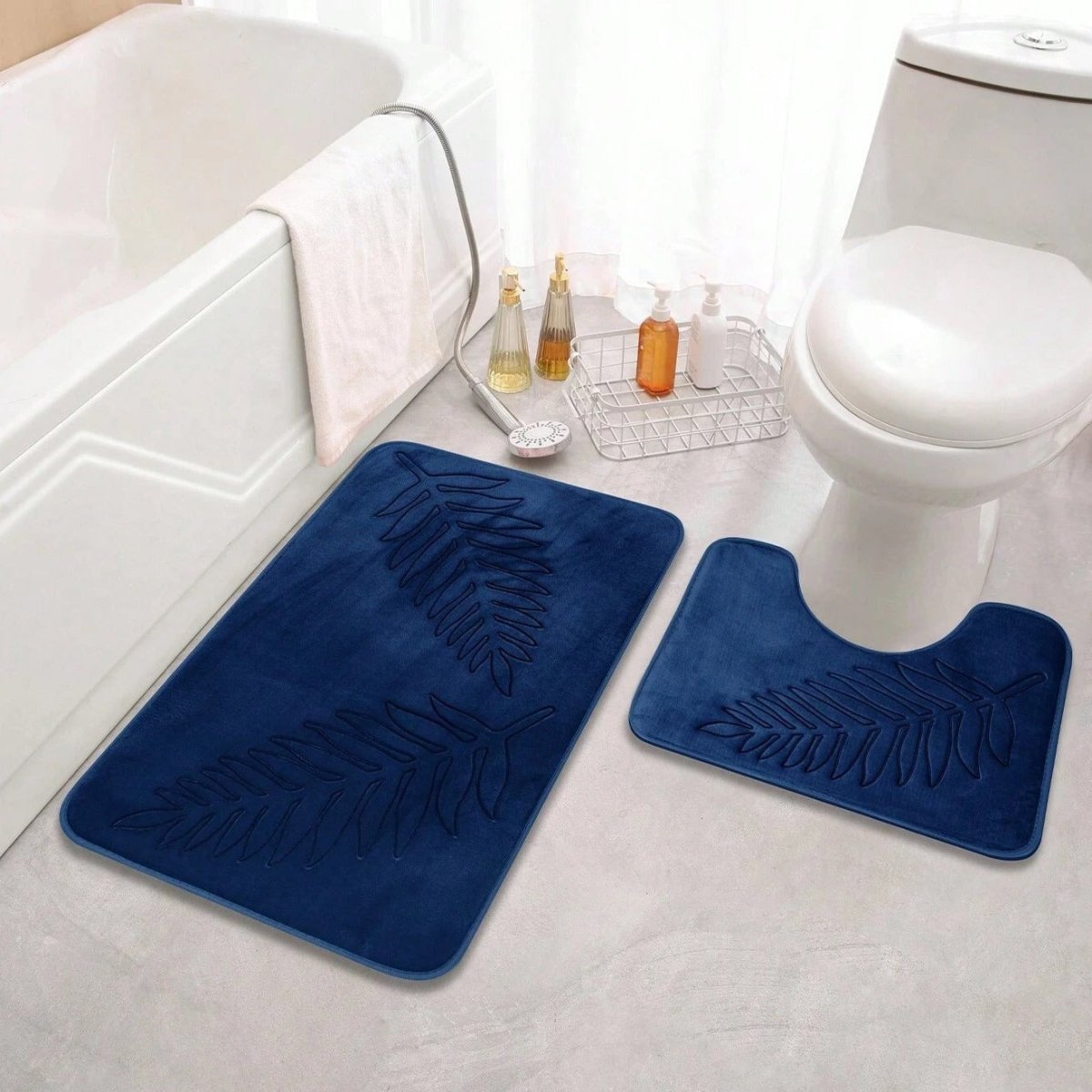 Hortense | Memory Foam Bath Mat for Bathroom with Non-Slip Base