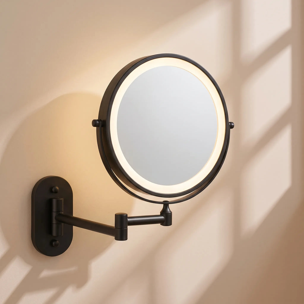 Colette | Rechargeable LED Wall Mounted Mirror with Adjustable Lighting