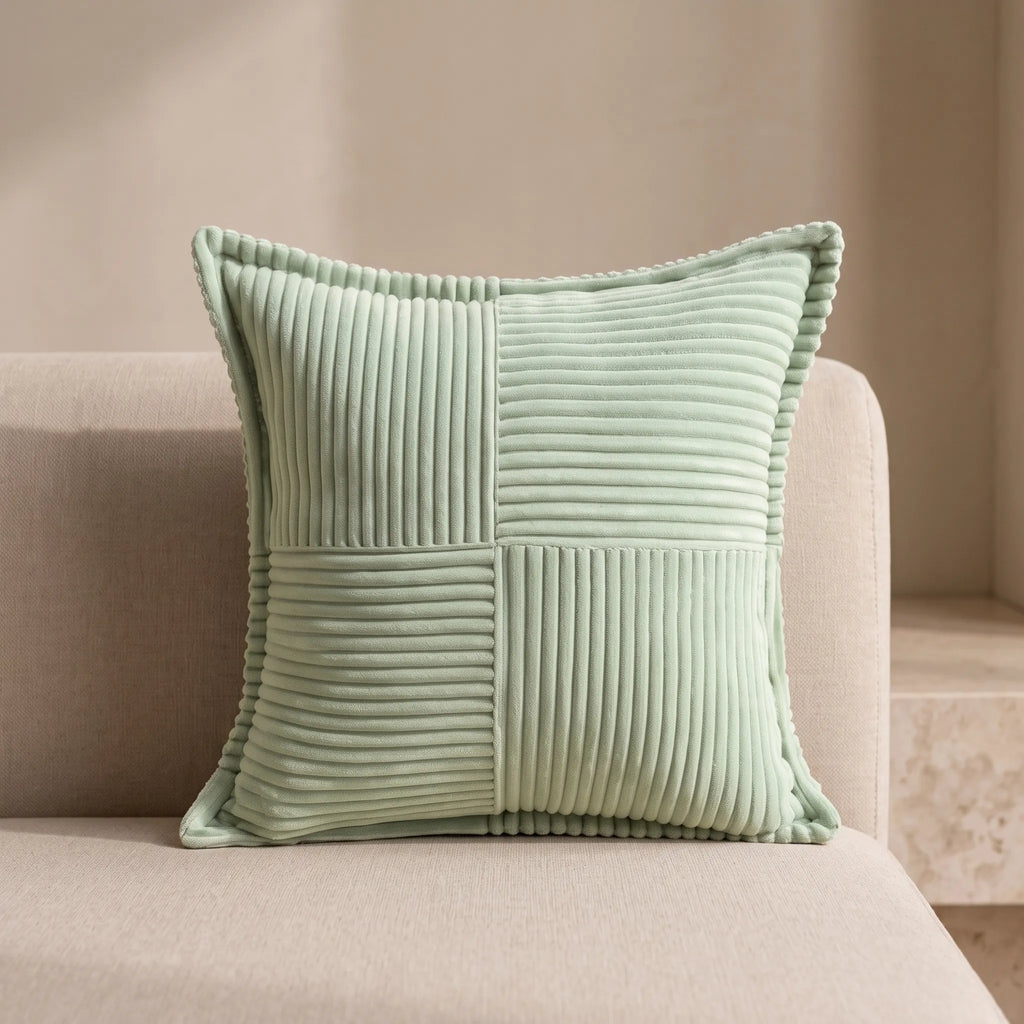 Ovidia | Stain-Resistant Solid Pillow Cover for Sofa or Bed