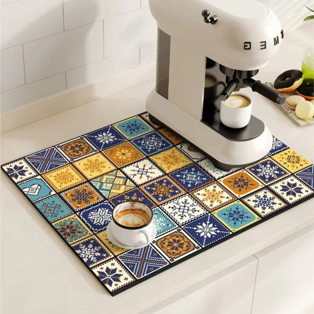Nicolas | Absorbent Drying Mat for Kitchen Counter and Coffee Bar