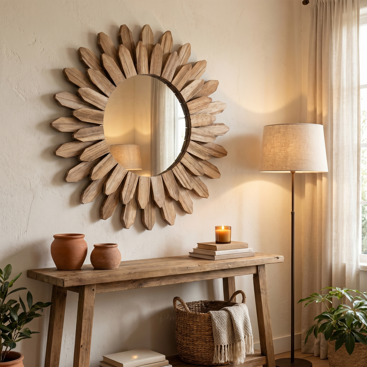 Suits rustic and modern spaces alike