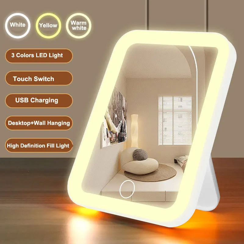 Heidi | 3 Colour LED Make Up Mirror with Touch Dimming