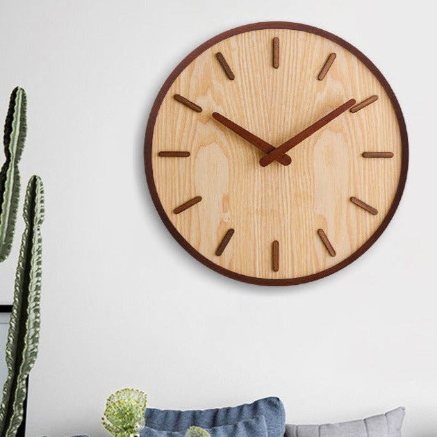 Marlowe | Wooden Wall Clock for Modern Living Spaces