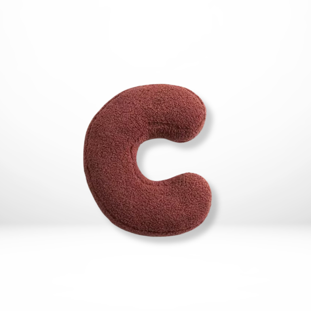 Raffaele | Alphabet Pillow with Velvet Letters A to Z