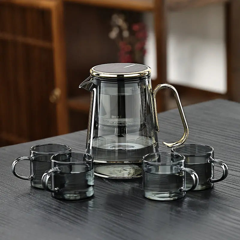 Corentin | Glass Teapot Set with Magnetic Infuser for Kitchen
