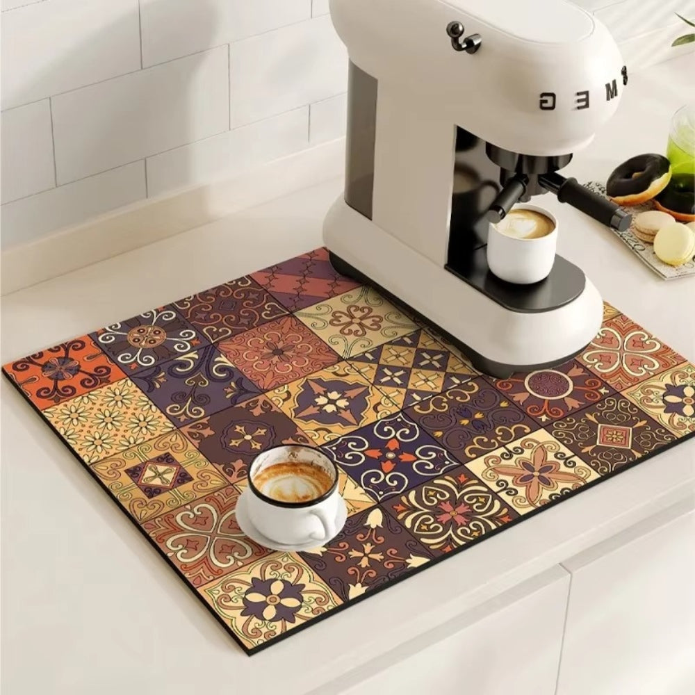 Nicolas | Absorbent Drying Mat for Kitchen Counter and Coffee Bar