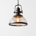 Laurent | Pendant Ceiling Light in Antique Glass and Iron