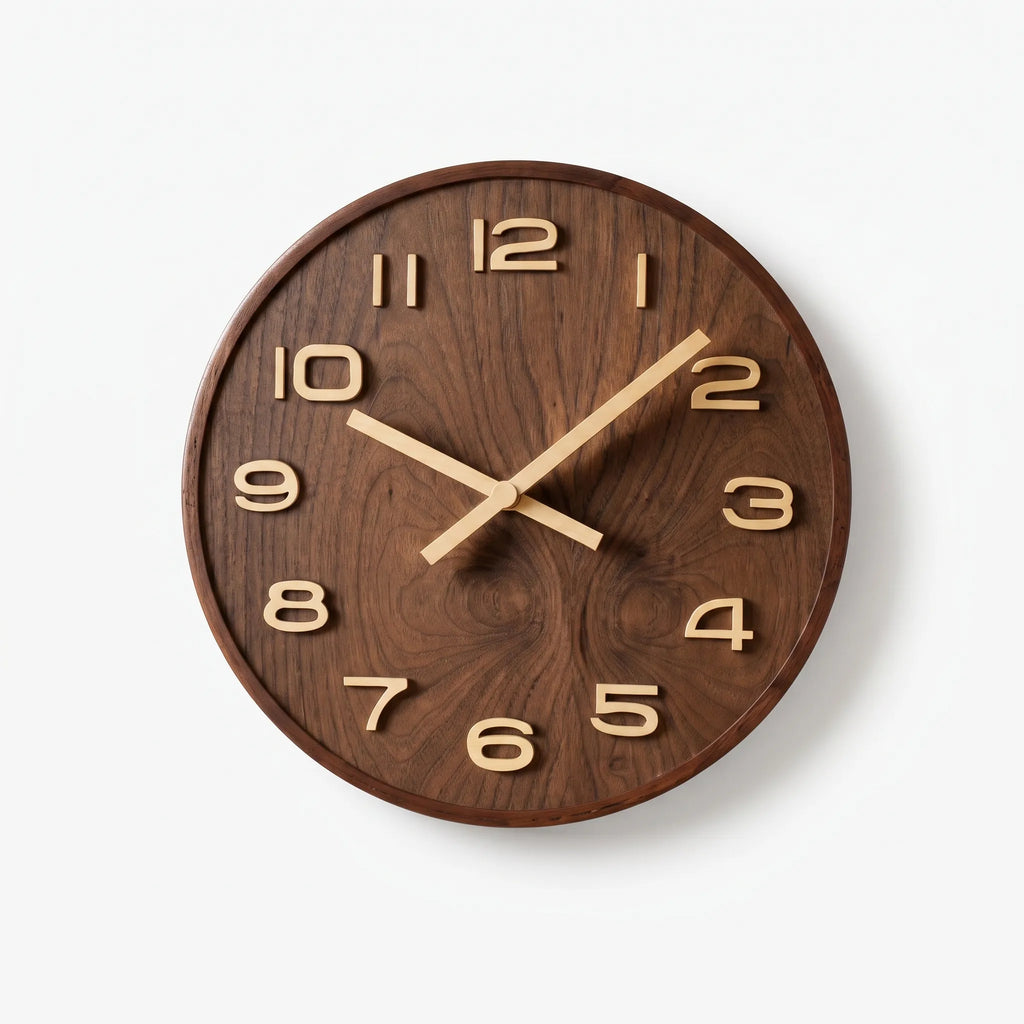 Marlowe | Wooden Wall Clock for Modern Living Spaces