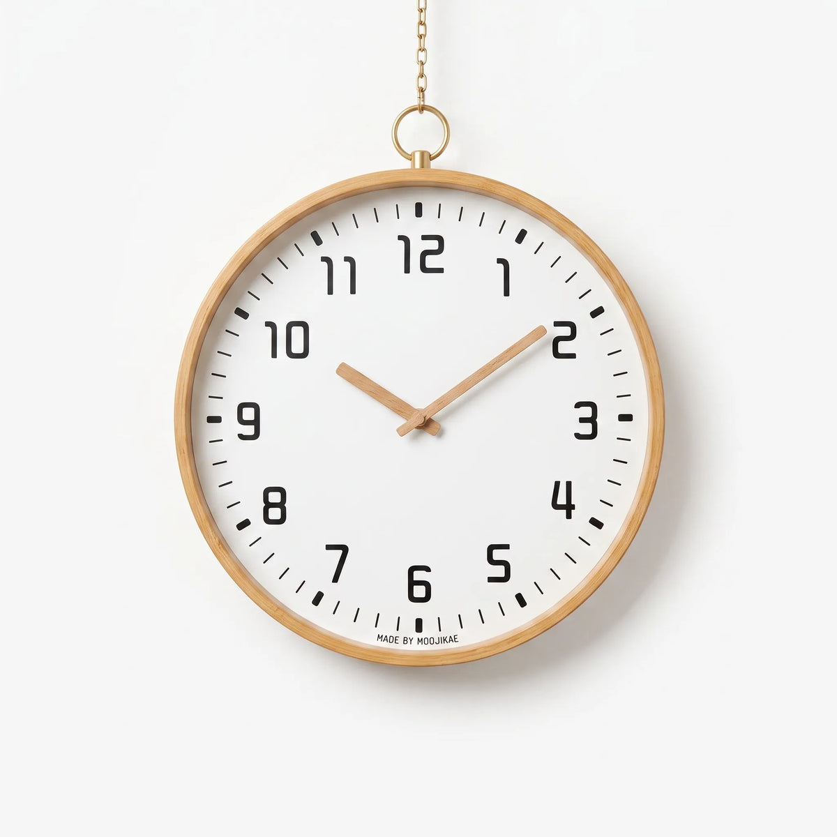 Laurent | Bamboo Wall Clock in Circular Design for Living Spaces