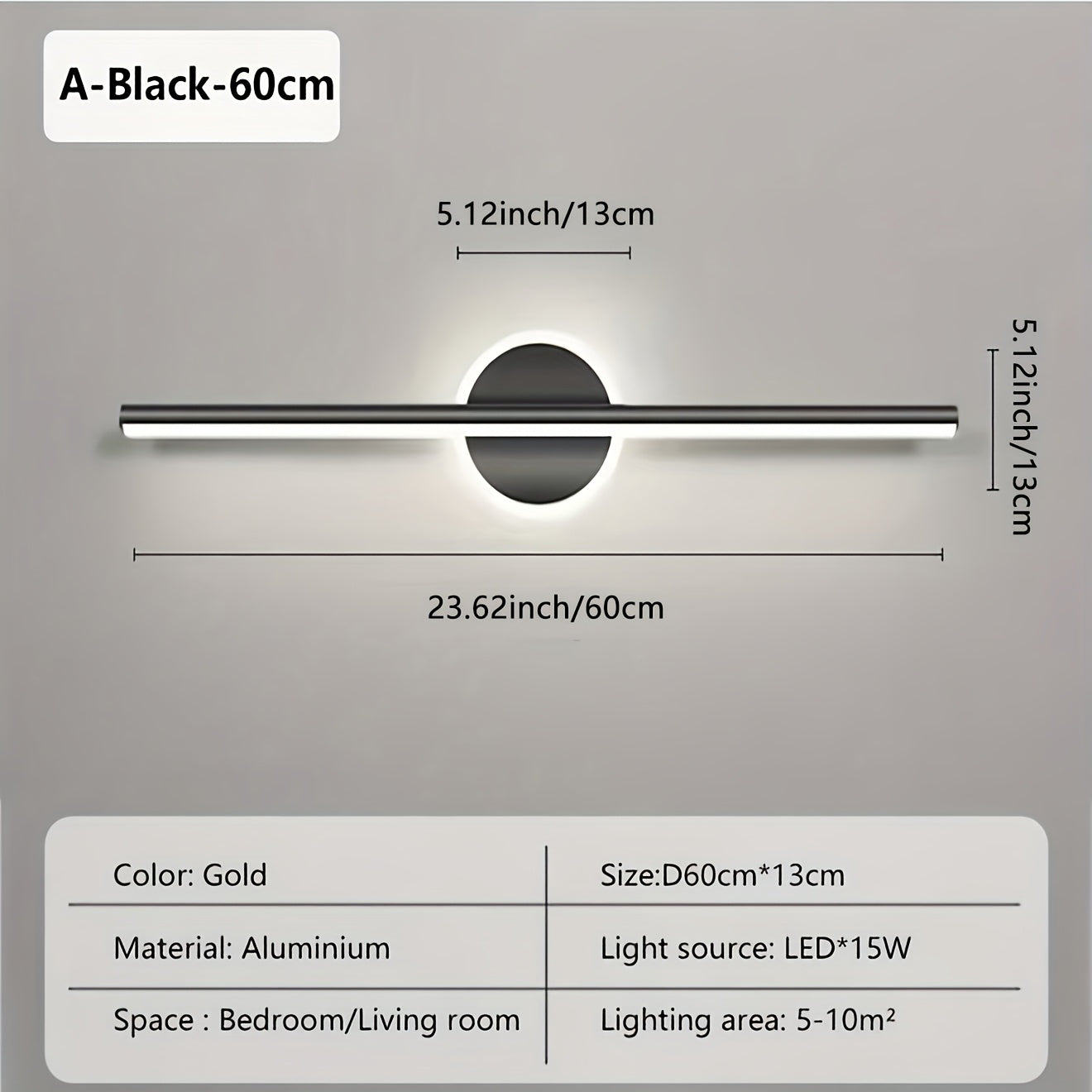 Laurent | LED Wall Lamp with Mirror for Bedroom or Hallway
