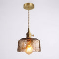 Lennox | Vintage Amber Glass Dome Pendant Light for Kitchen
