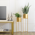 Damien | Tall Indoor Plant Stand in Gold Finish