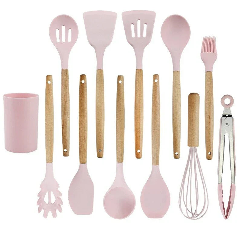 Amandine | Heat Resistant Silicone Cooking Utensils for Non-Stick Pans