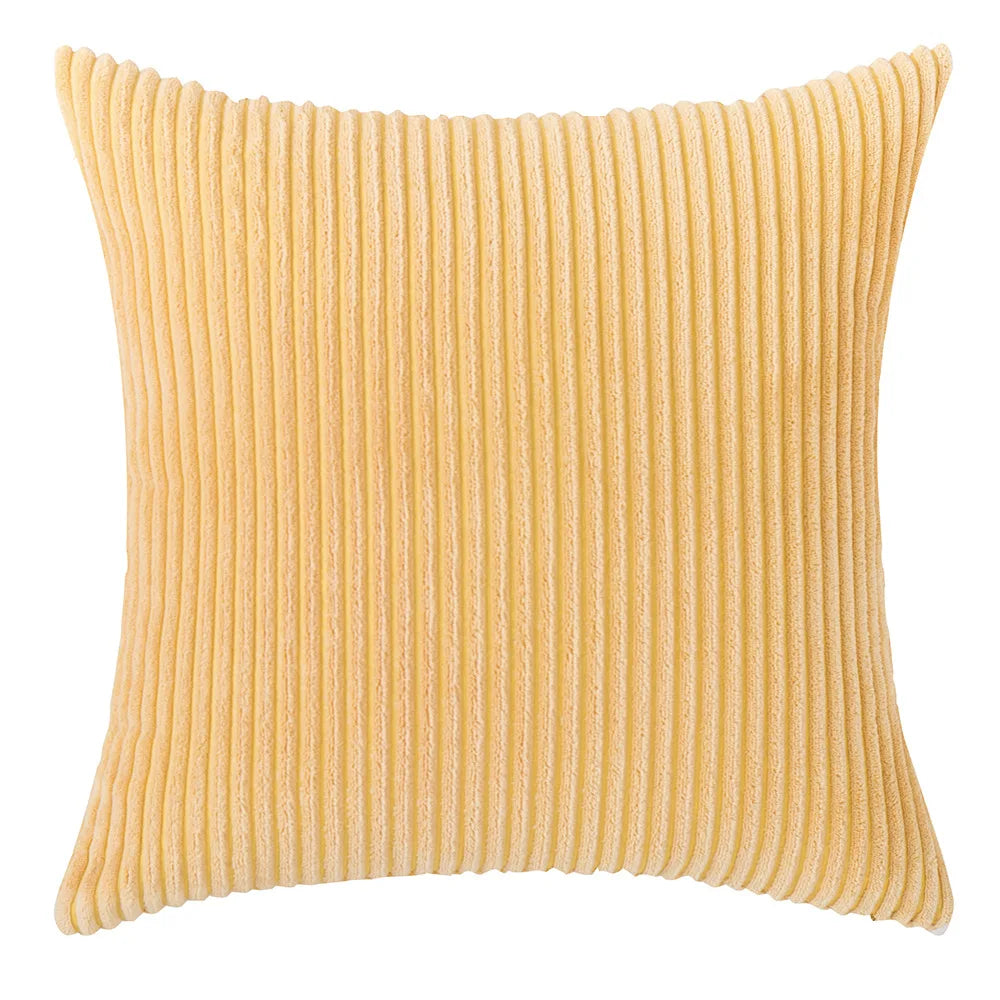 Léandre | Corduroy Striped Pillow Cover for Bedroom or Lounge