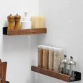 Salome | Rustic Solid Wood Wall Shelf for Bathroom or Hallway