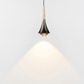 Olivier | Pearl Black Pendant Light for Bedside with LED