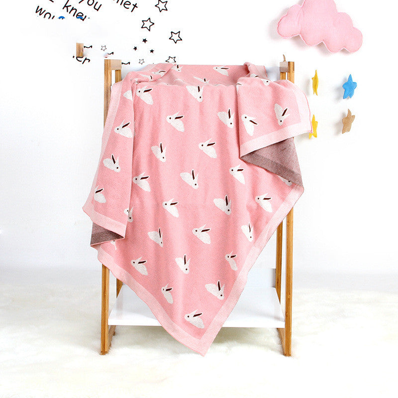Apolline | Baby Blanket with Bunny Print for Nursery