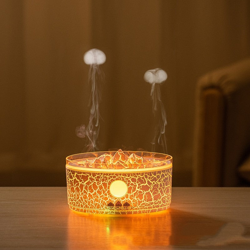 Merete | Volcano Mist Diffuser with Cracked Glaze for Bedroom