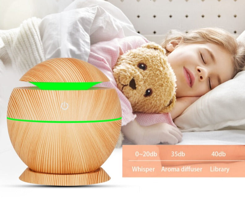 Alva | Wooden Humidifier with LED Light for Bedroom