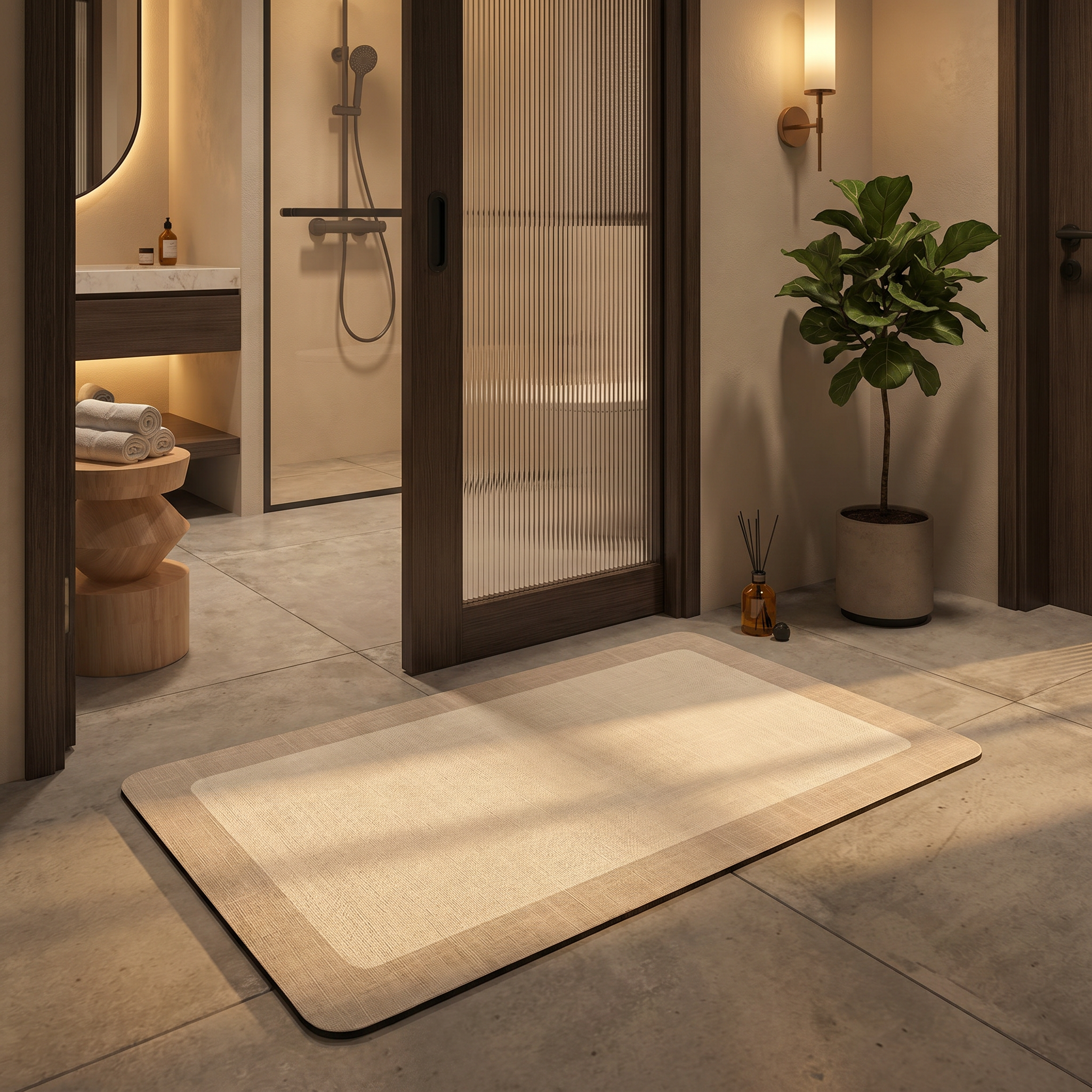 Laurent | Floor Mat for Minimalist Bathroom