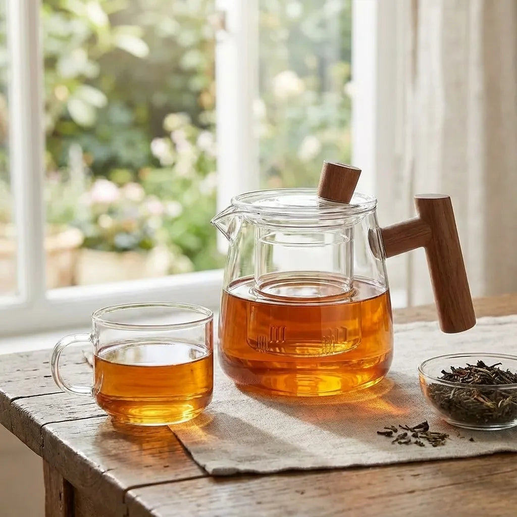 Rasmus | Borosilicate Glass Teapot with Infuser for Kitchen