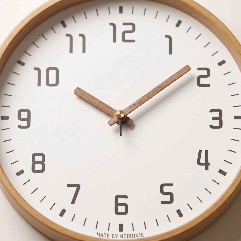 Laurent | Bamboo Wall Clock in Circular Design for Living Spaces