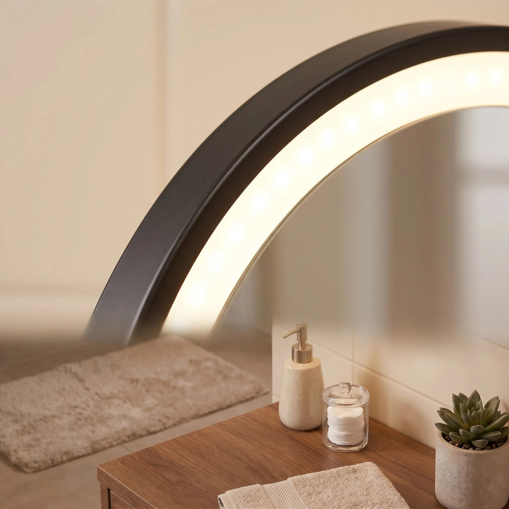 Colette | Rechargeable LED Wall Mounted Mirror with Adjustable Lighting