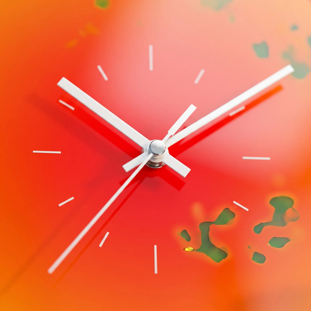 Estelle | Glass Clock with Silent Mechanism for Modern Homes